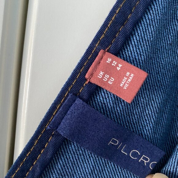 NWOT Anthropologie Pilcro Denim Midi Vest Dress - Picture 8 of 12